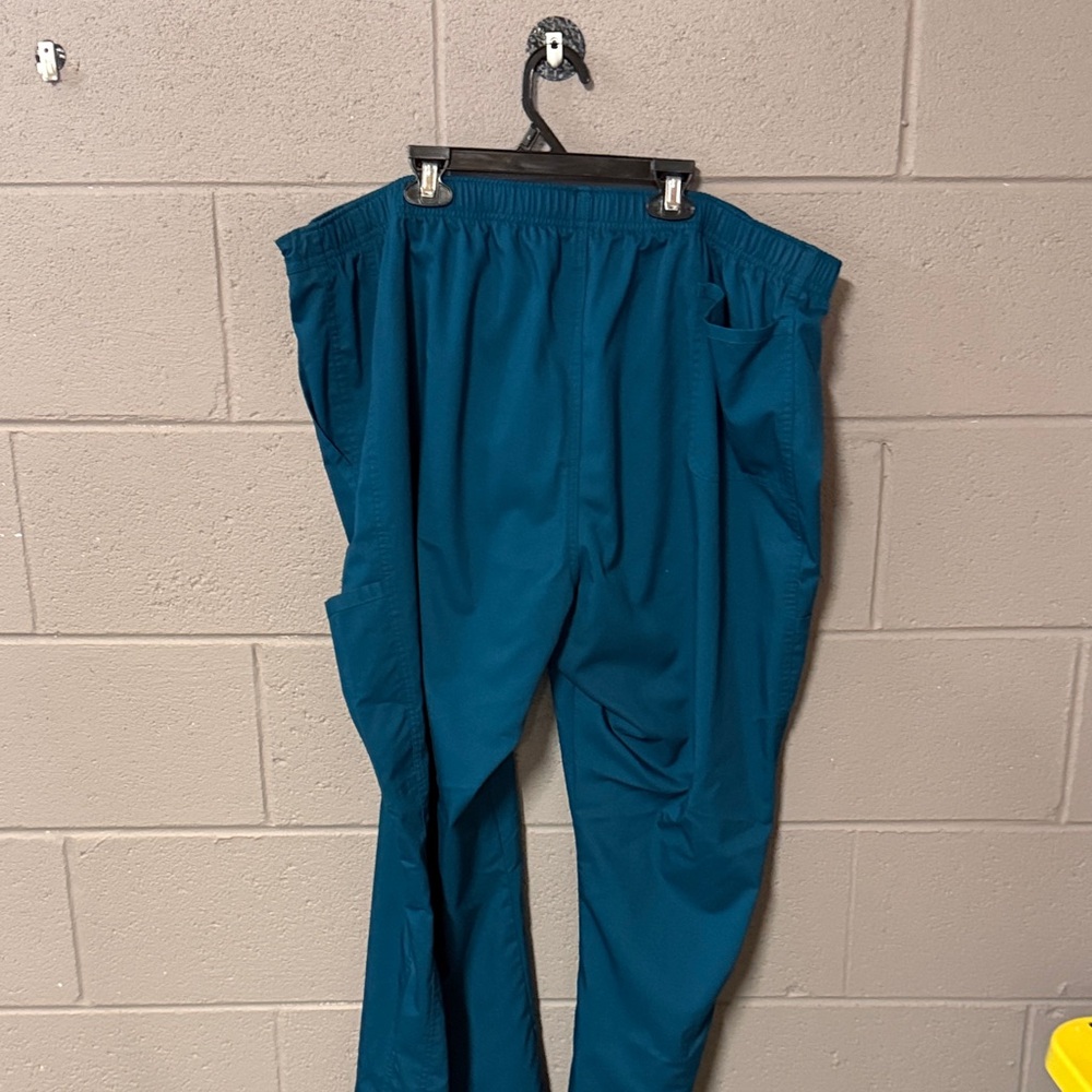 Cherokee Revolution Teal Workwear Top View 5